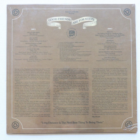 Good Friends Are For Keeps - America Sings Of Telephones - 12" Vinyl LP - Sealed - Picture 3 of 5